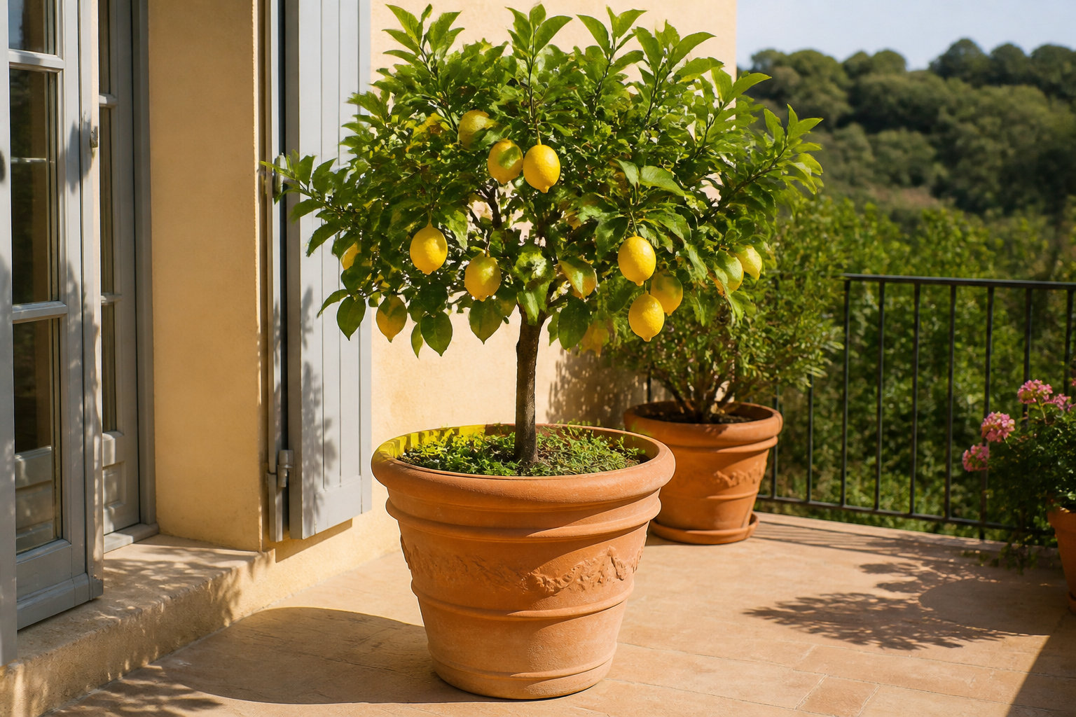 Citronniers en pot et situations de stress