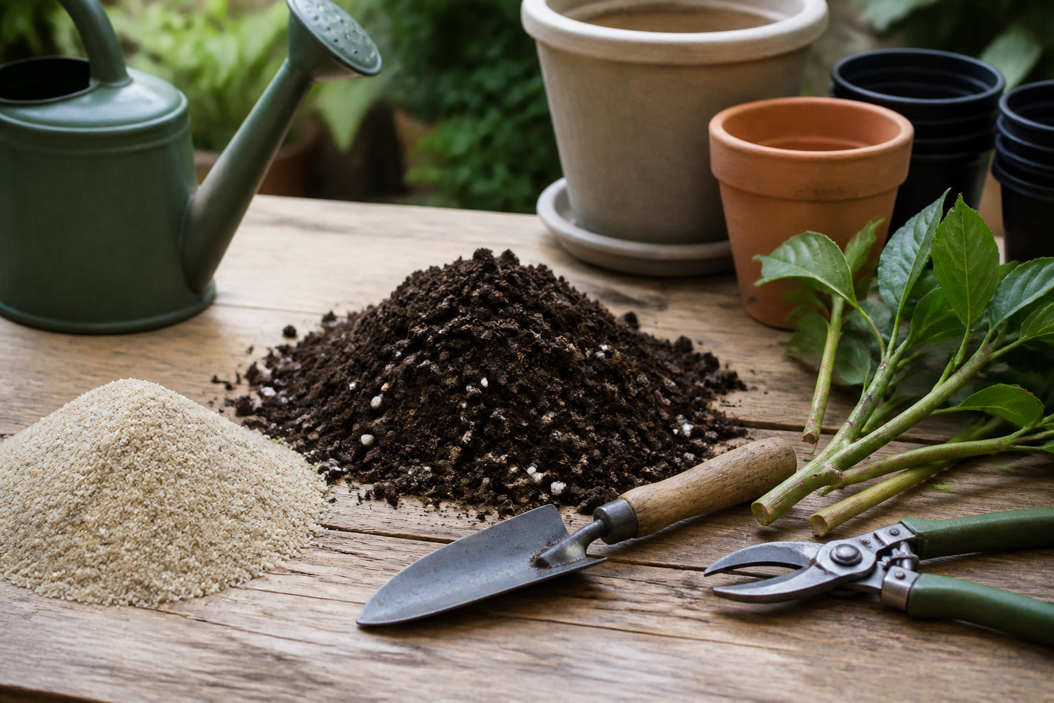 Matériel et préparation des tiges pour multiplier vos plants